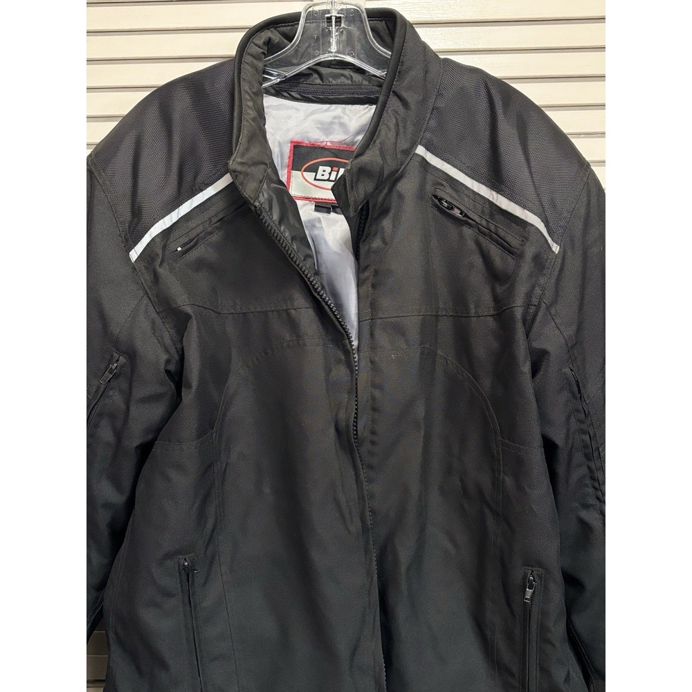 BiLT Motorcycle Armored Jacket Mens XL Black Biker BLW 42 Zip Up EUC 7/2019 - Picture 2 of 15
